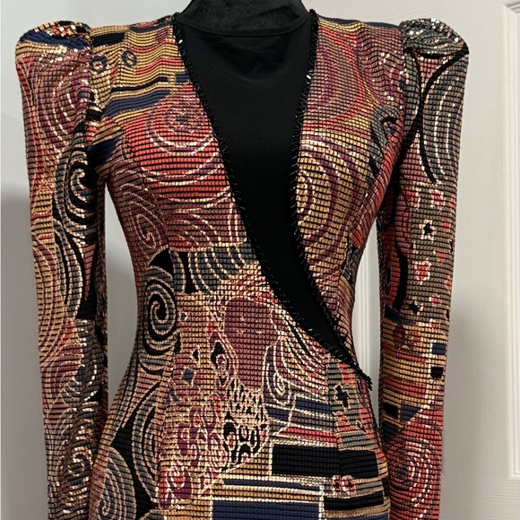 Vintage Cache Metalic Asymmetrical
Maxidress/Gown - Picture 9 of 16